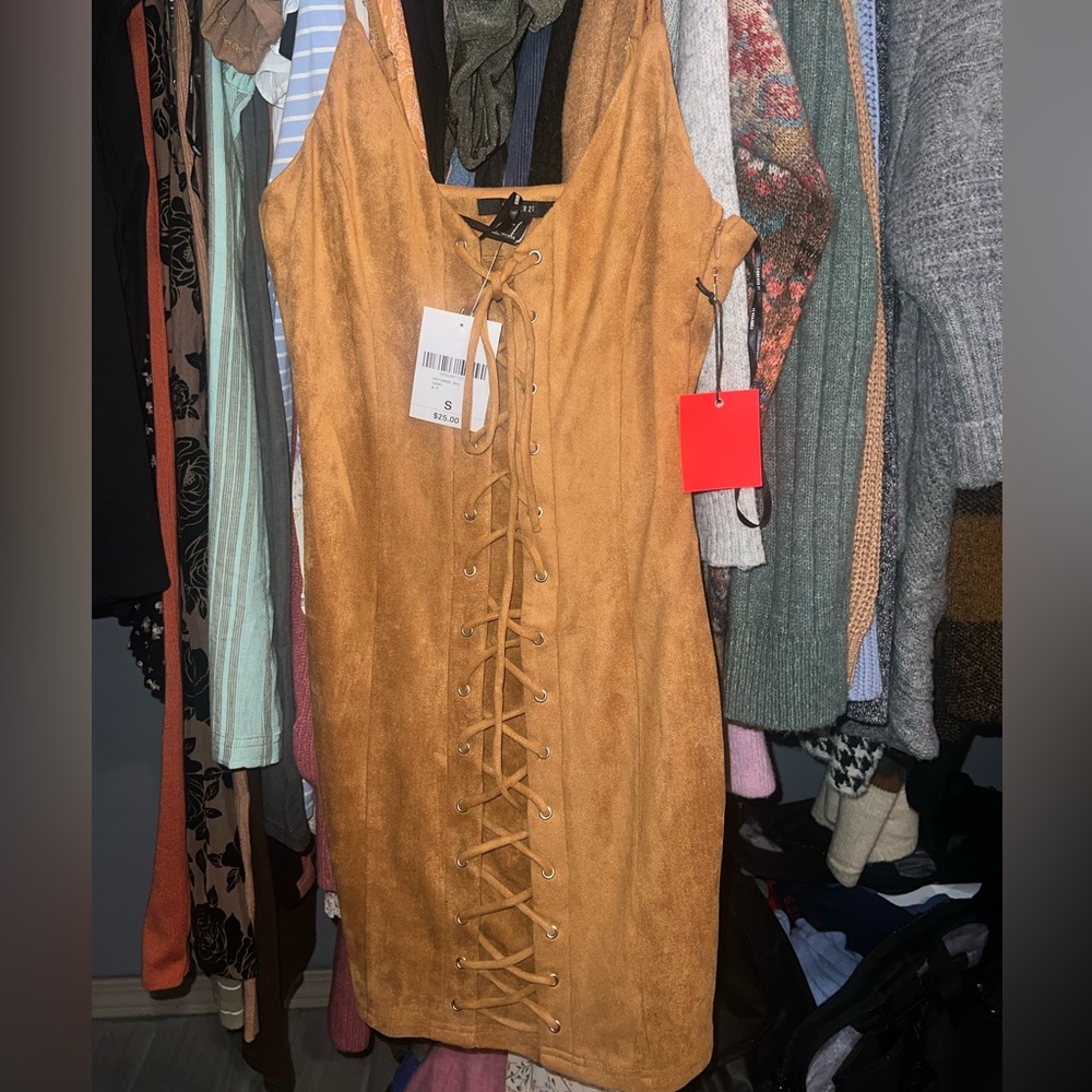 NWT Forever 21 suede dress